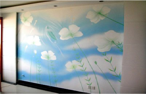 渠县画墙绘怎么画好白云的蓬松感?