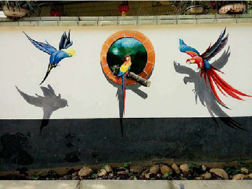 渠县视觉错位-3D墙绘设计