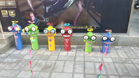 渠县商业区彩绘