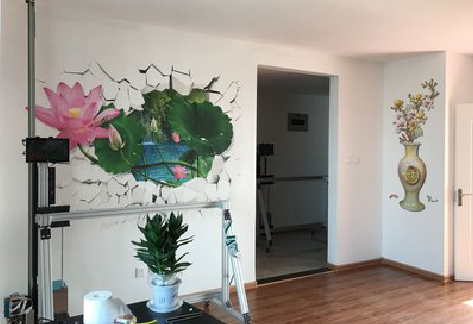 渠县墙体彩绘相比墙纸的优势。