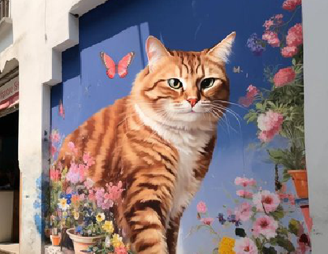 渠县自己绘制有个性的手绘墙